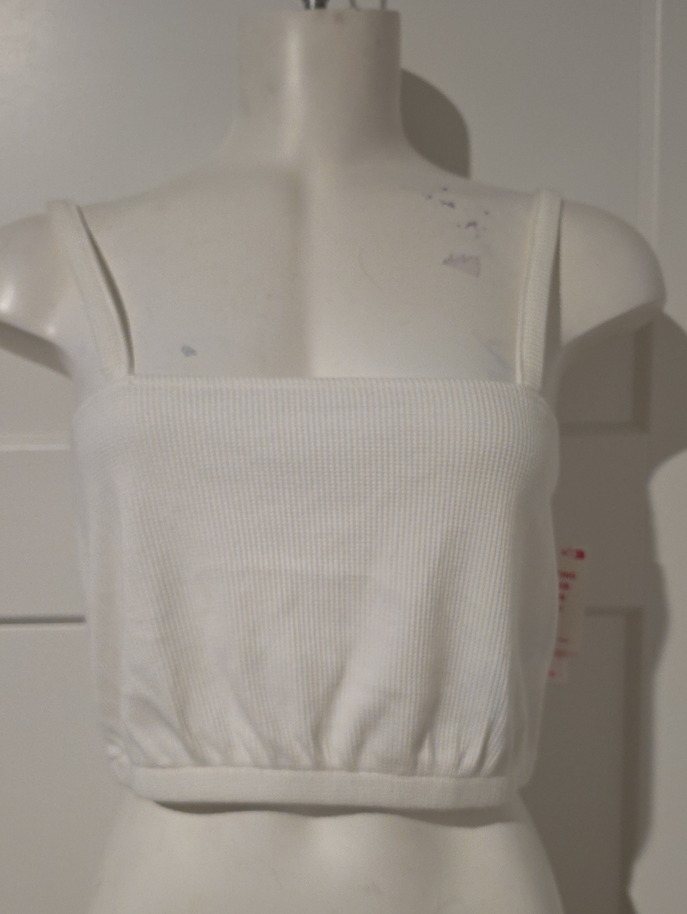 NWT Roxy Digital Hugs White Waffle Knit Cami Top